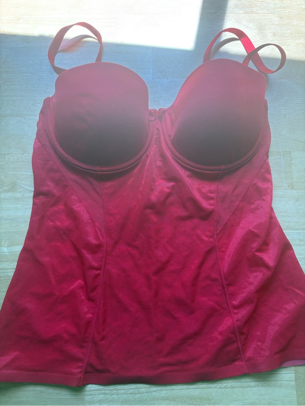 Scene Weaver Red Longline Bustier with Underwire Cups